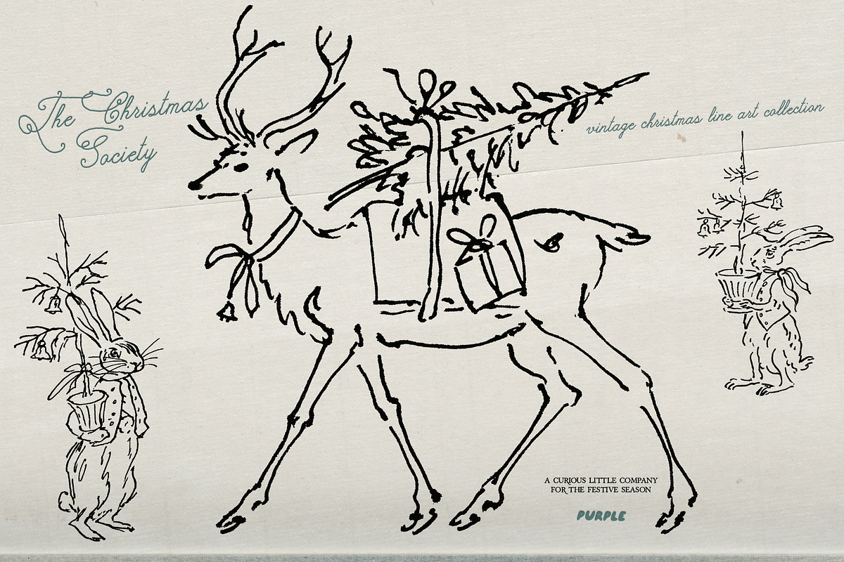 The Christmas Society: Line art, an Object Illustration by Purple (Photo 9 of 13)