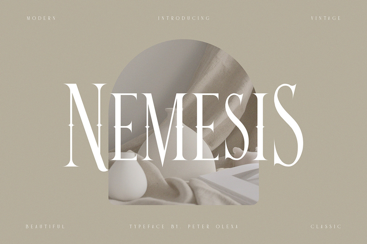 Nemesis Vintage Font, a Serif Font by JumboDesign (Photo 7 of 7)