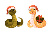 Cute snakes, Chinese New Year mascot, an Animal Illustration by Good Studio (Thumbnail 2 of 16)