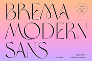 Brema Modern Sans, a Sans Serif Font by Andrey Sharonov (Thumbnail 1 of 19)
