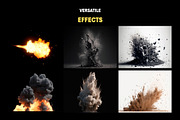 140+ Explosions Overlays Effects, an Object Graphic by Mikel Blazgad (Thumbnail 2 of 8)