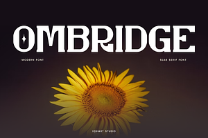 Ombridge - Slab Serif Font, a Slab Serif Font by Iqsiart Studio