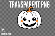 Cute Pumpkin Clipart, a Seasonal Illustration by Forhadx5 (Thumbnail 6 of 9)