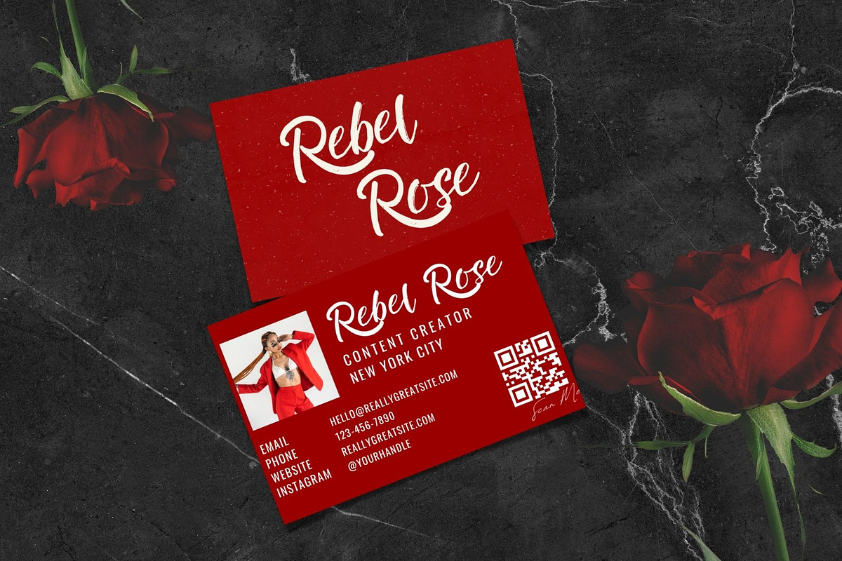 Business Card - Rebel Red, a Business Card Template by Freedom Business Shop (Photo 2 of 6)