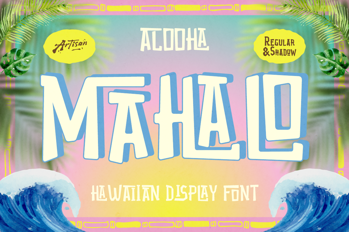 Maoni - Tropical & Hawaiian Font, a Sans Serif Font by Artisan Themes (Photo 11 of 11)