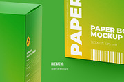 Paper Box Mockup 160x125x75, a Packaging Mockup by easymock (Thumbnail 2 of 11)