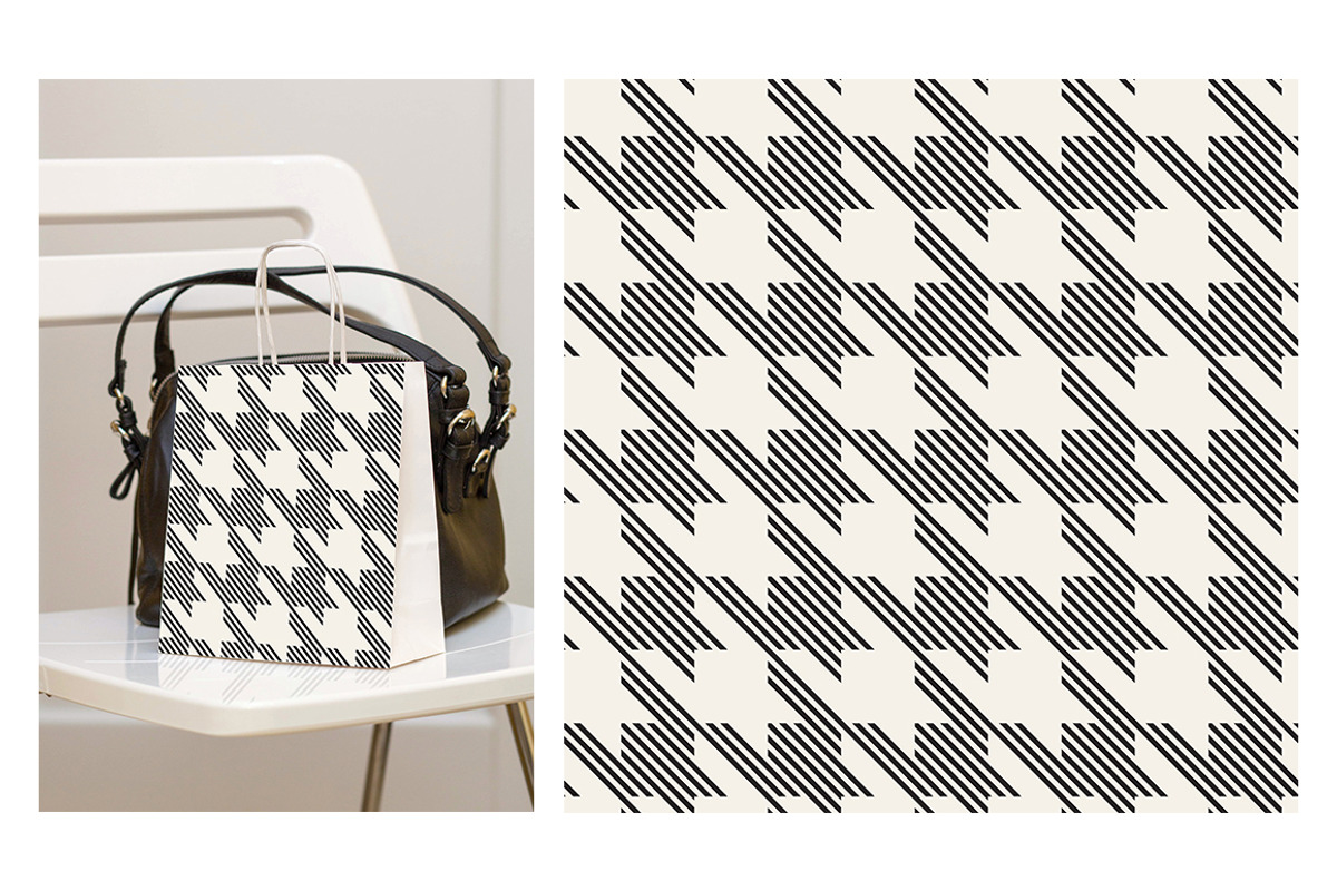 Houndstooth. Seamless Patterns Set, a Pattern Graphic by Curly_Pat (Photo 4 of 5)