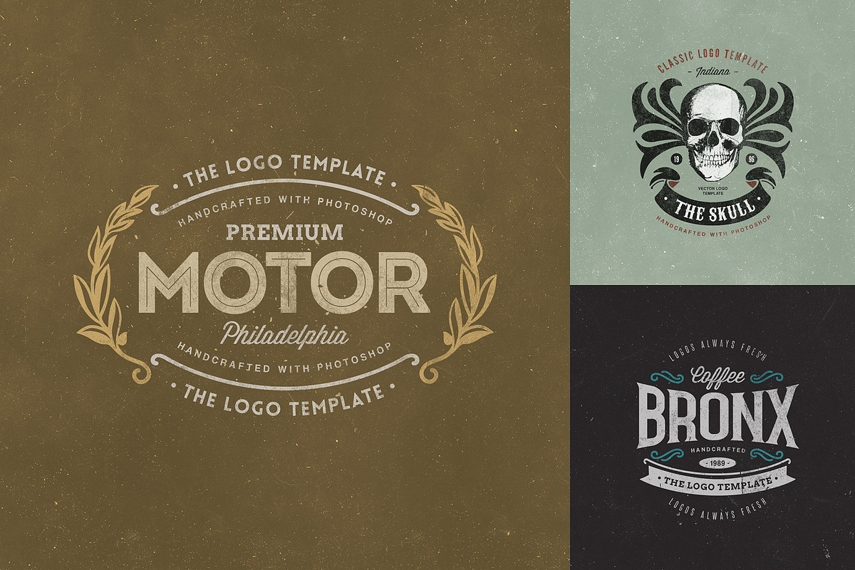 Retro Logo Templates V.03, a Branding & Logo Template by Easybrandz (Photo 2 of 4)