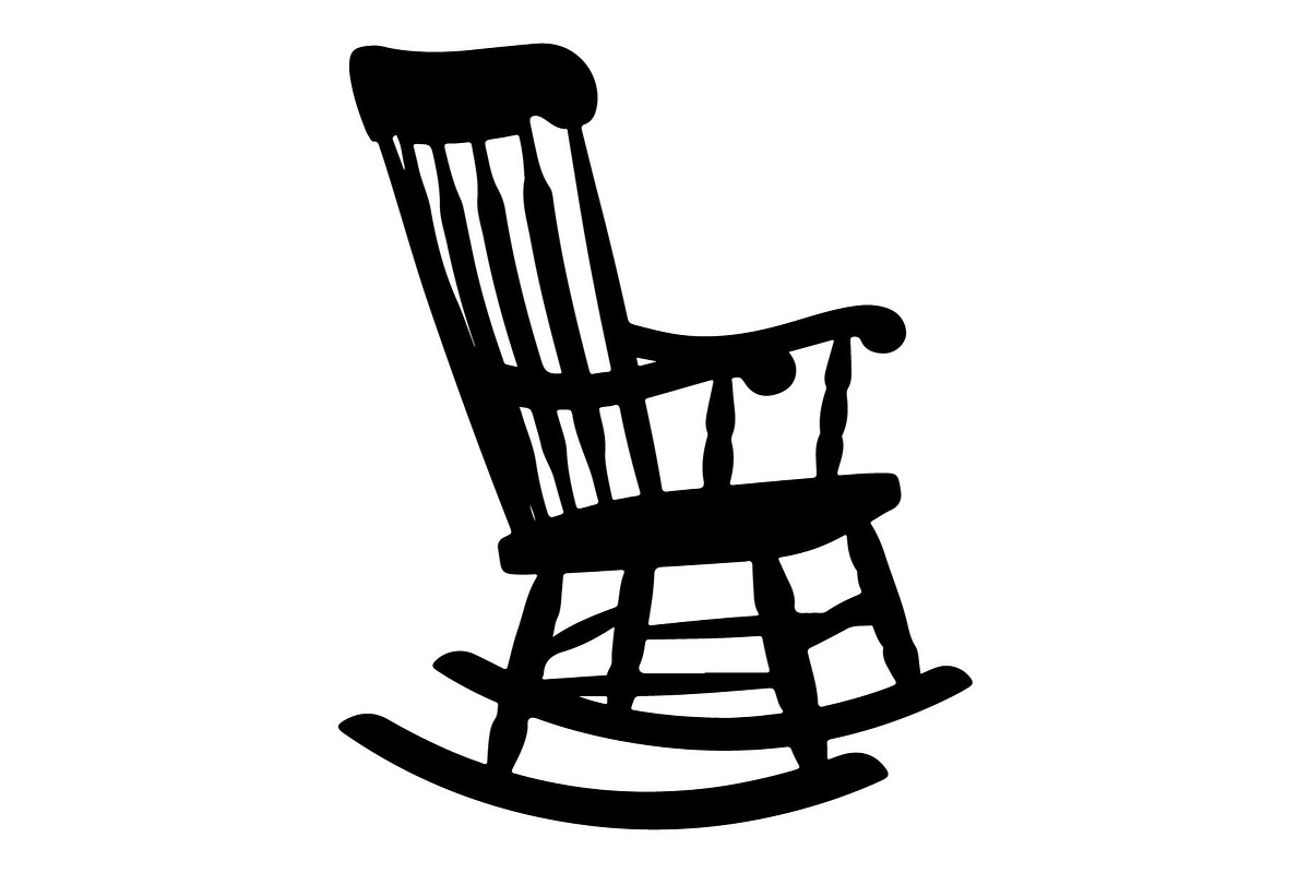 Rocking Chair Silhouette Bundle, an Object Graphic by hafijul (Photo 4 of 4)
