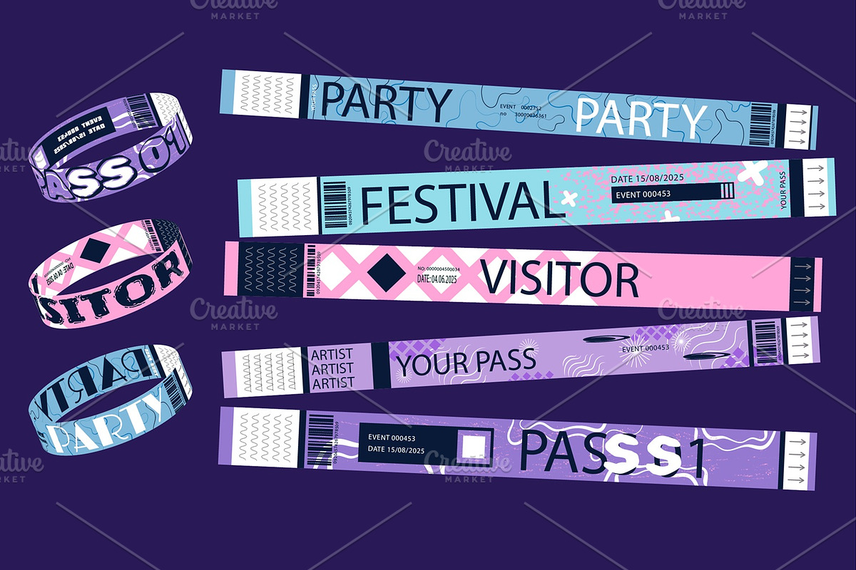 Event Party Bracelets, an Object Illustration by alexdndz (Photo 6 of 11)