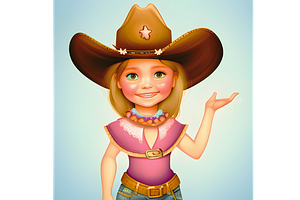 Cowgirl Character, Western