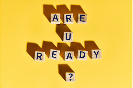 Are You Ready question on wooden