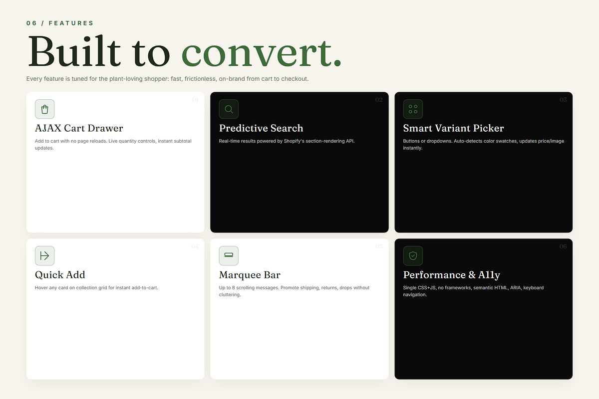 Verda Shopify Theme, a Shopify Template by Ibnul Jaif Farabi (Photo 6 of 8)