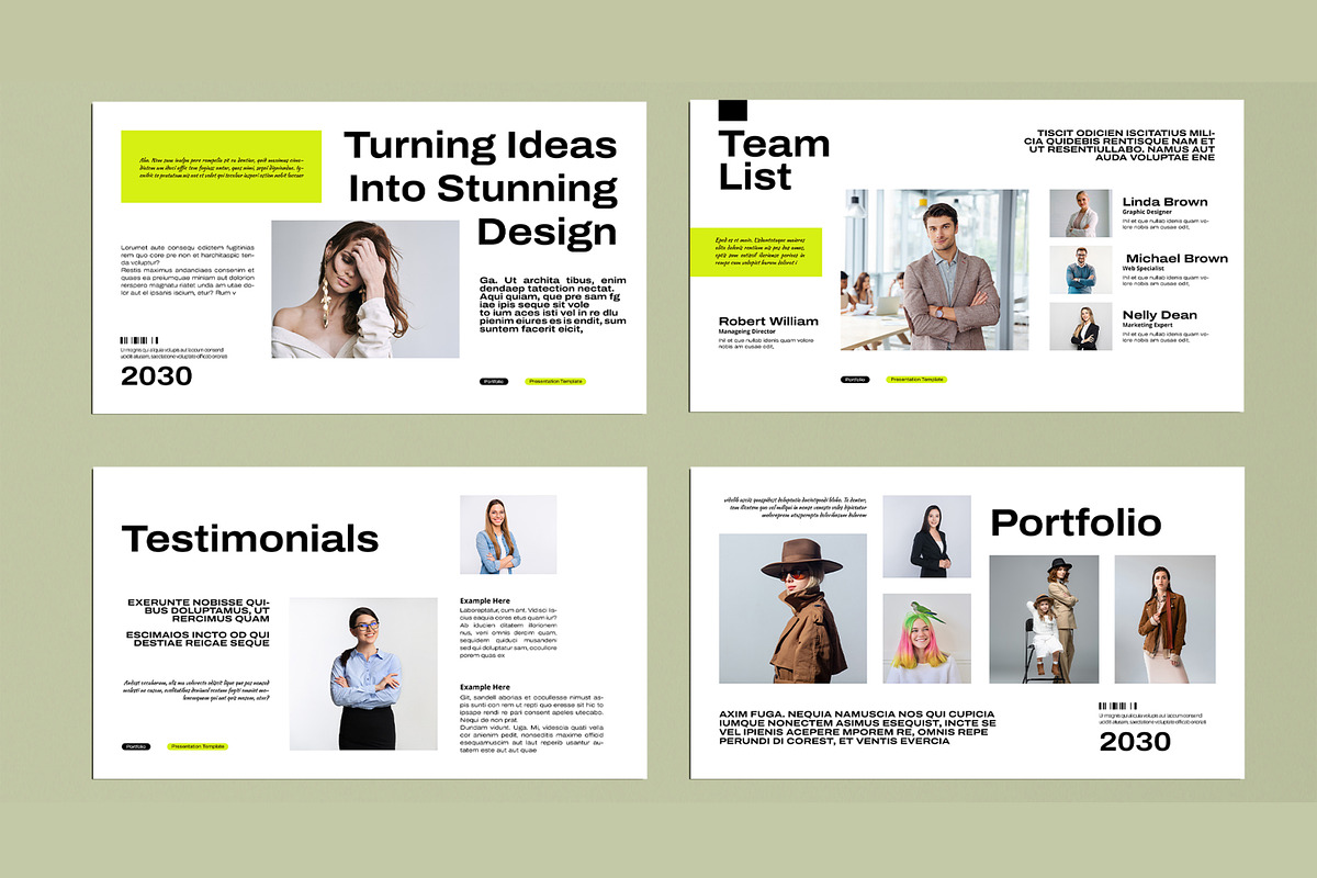 Portfolio Presentation Template, a Presentation Template by MightyDesign (Photo 3 of 8)