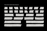 Black & White Duct Tape Strips PNG, an Object Graphic by BORT GRAPHIC (Thumbnail 5 of 7)