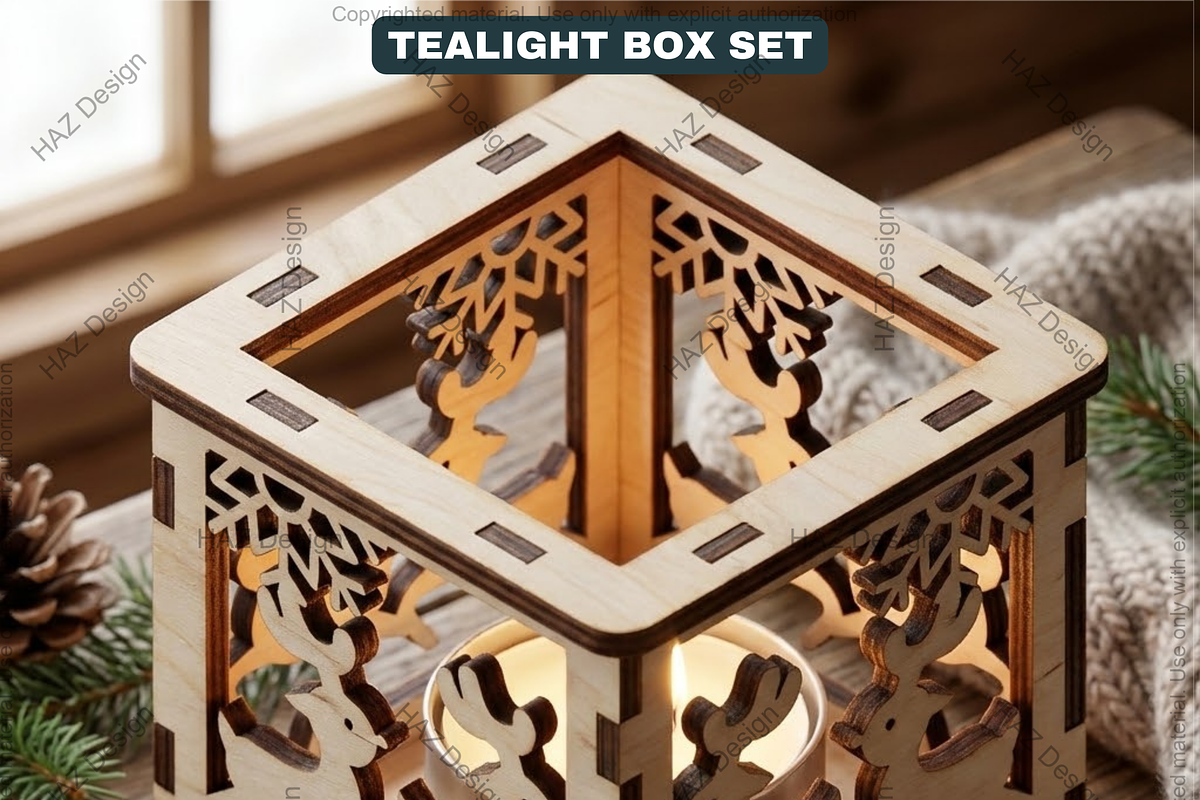 Laser Christmas Lantern Templates, a Graphic by AtacanDigital (Photo 3 of 13)