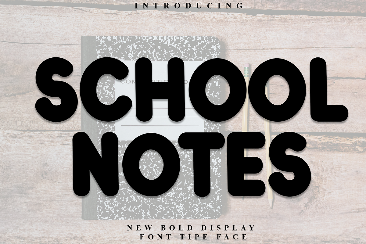 School Notes, a Script Font by FreshTypeINK (Photo 1 of 8)