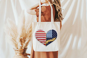 Brushstroke American Flag Heart Png, an Illustration by Designking (Thumbnail 3 of 6)