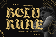 Bold Rune Blackletter Font, a Blackletter Font by PutraCetol Studio (Thumbnail 1 of 5)