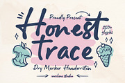 Honest Trace - Organic Script Font, a Script Font by Inviline.co (Thumbnail 1 of 10)