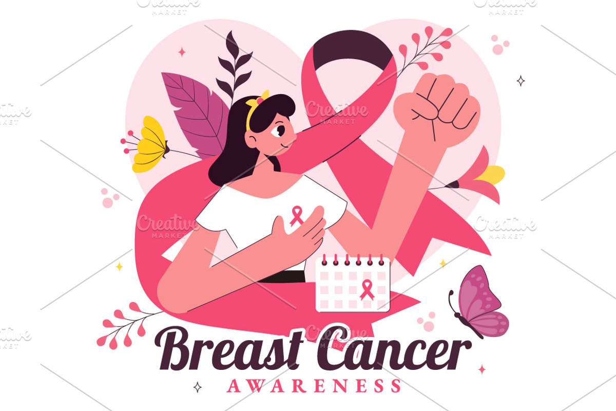 11 Breast Cancer Awareness Month, a Healthcare Illustration by denayunebgt (Photo 5 of 5)