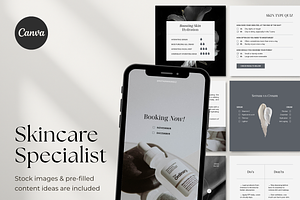 160+ Skincare Canva Templates