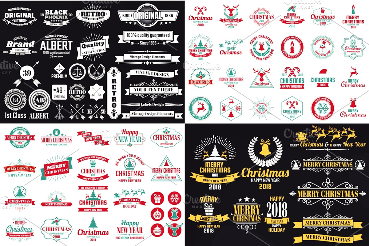 Vintage Logo Creation Kit, a Branding & Logo Template by Toonsteb (Photo 4 of 7)