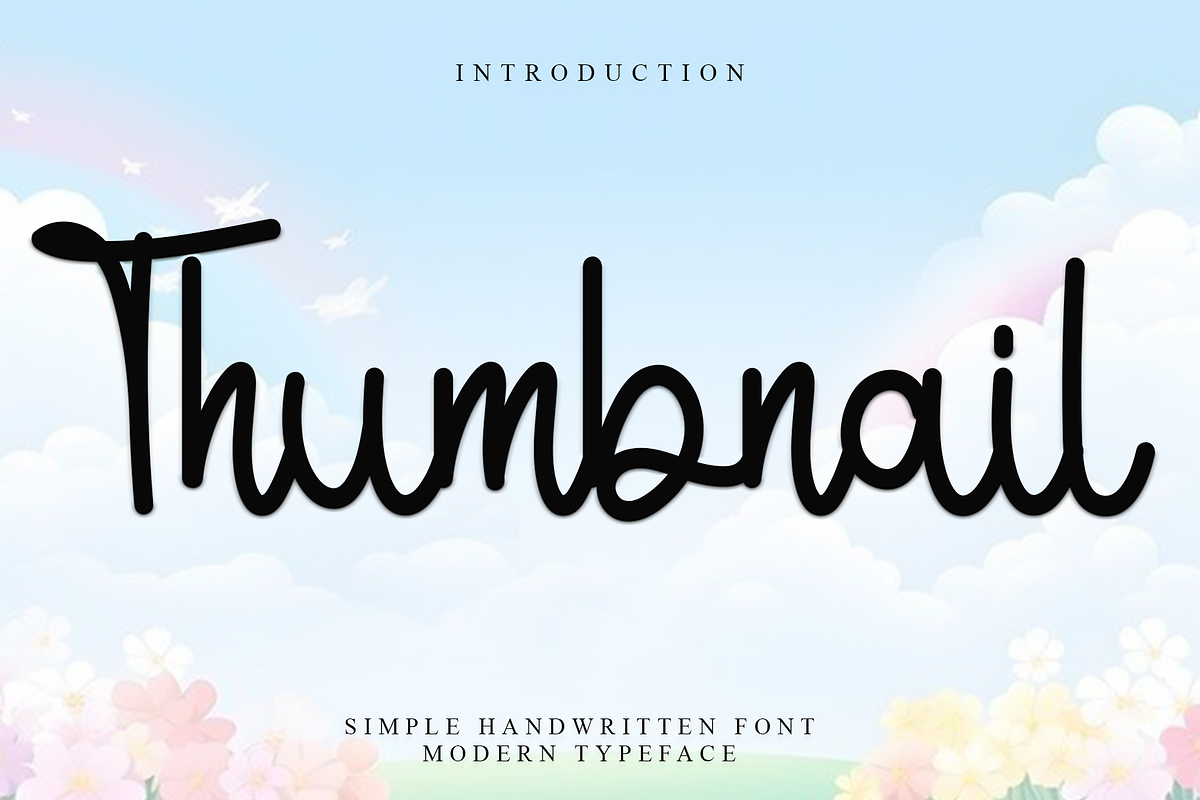 Thumbnail, a Handwritten Font by InermediaSTUDIO (Photo 1 of 8)