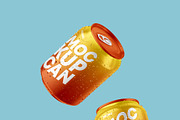 250ml 6 Small Metallic Can Mockups, a Product Mockup by Graphic Bird (Thumbnail 7 of 9)