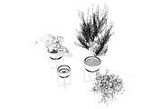 Interior Plants Trio, a Furniture 3D Model by 3DCargo (Thumbnail 5 of 9)