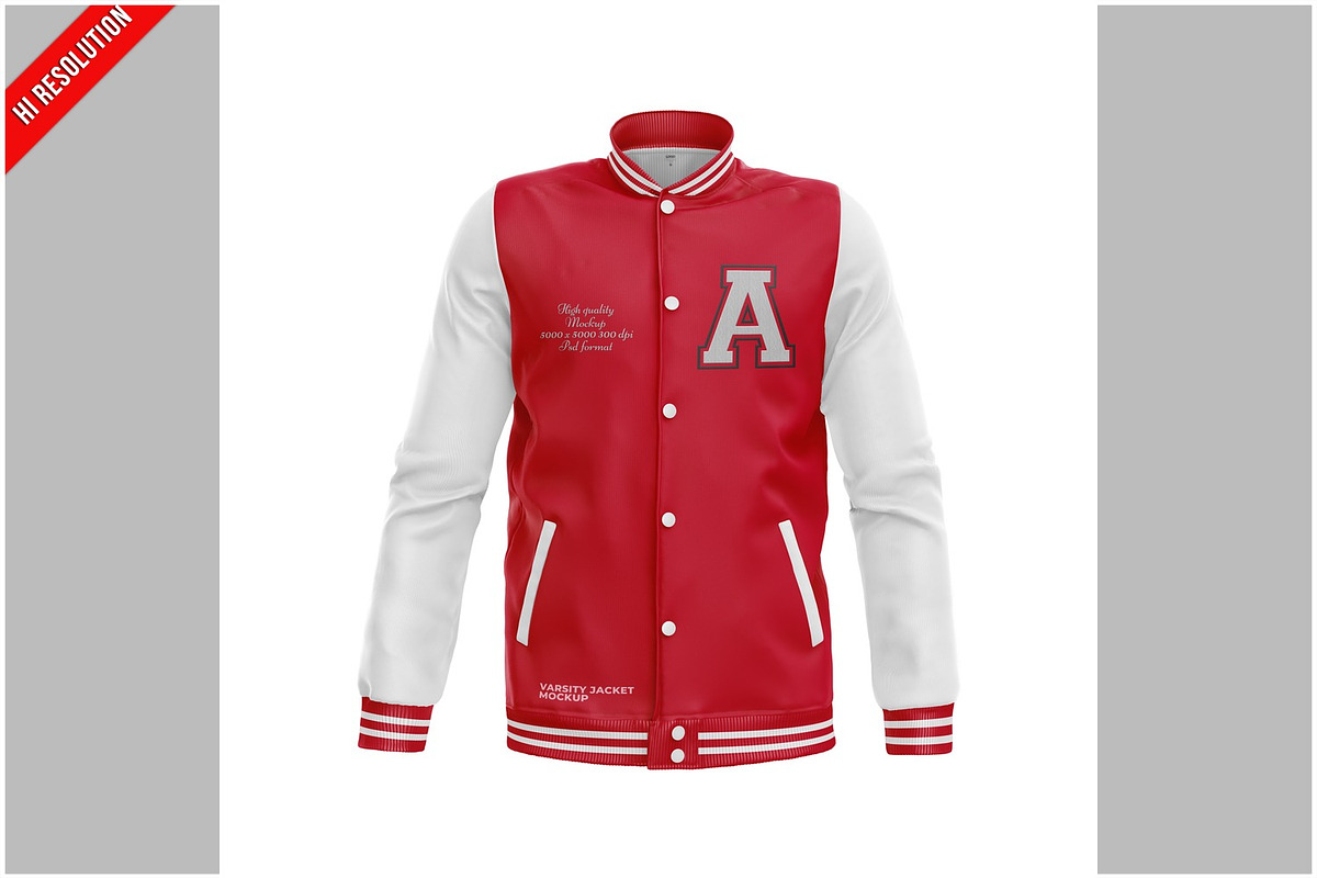 College Jacket Mockup