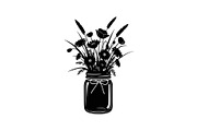 Wildflower Mason Jar SVG Bundle, an Illustration by Designs_River (Thumbnail 8 of 31)