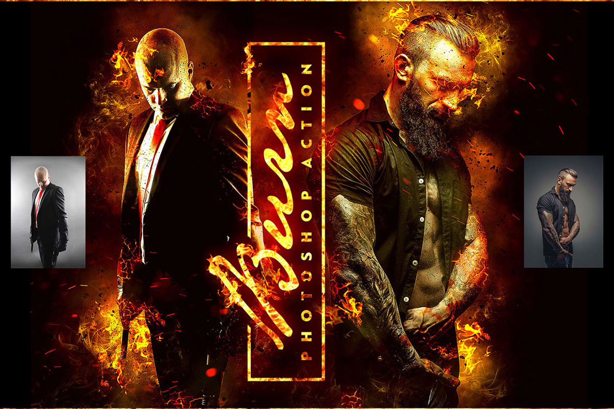 Burn Photoshop Action CS3+, an Action Add-On by Amorjesu.com (Photo 3 of 16)