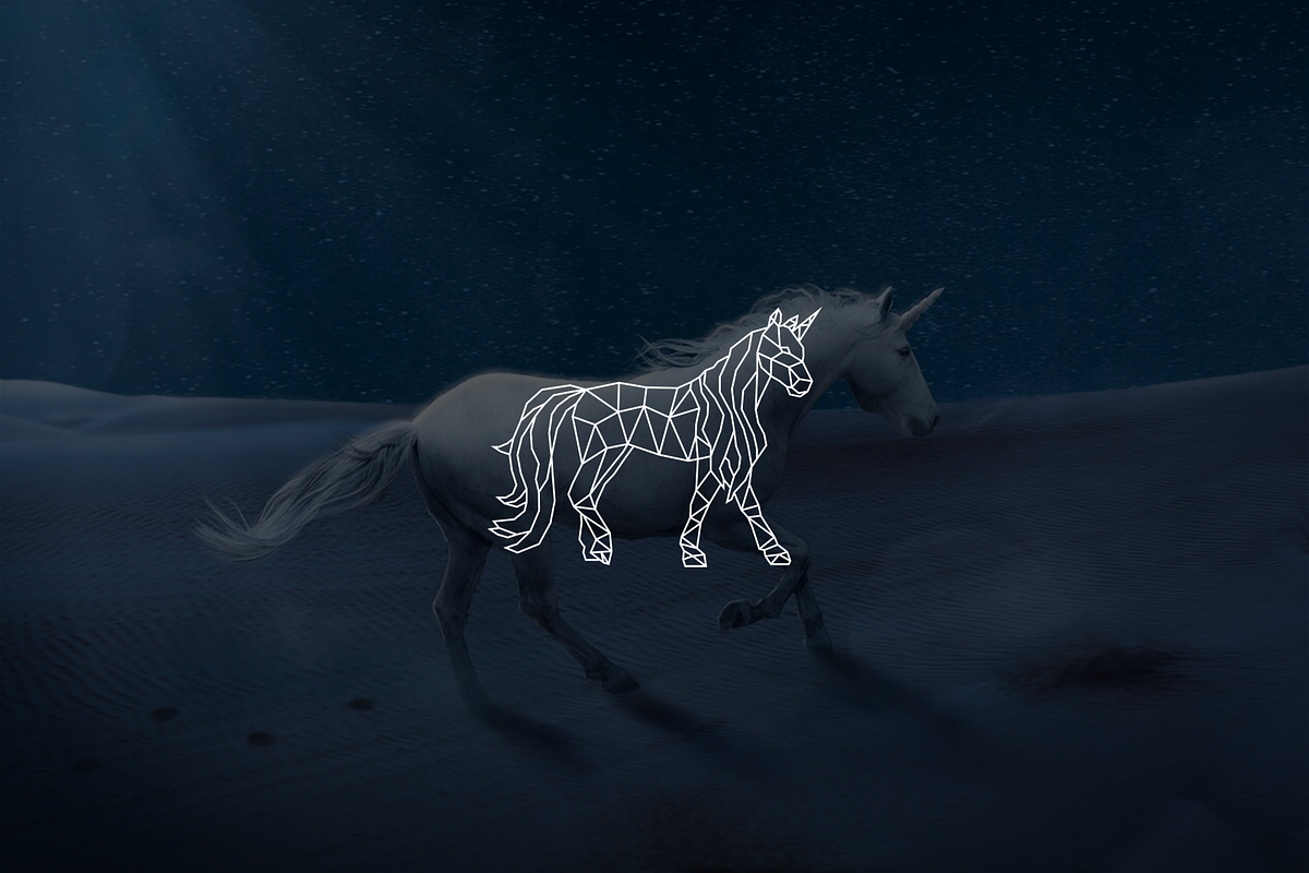 Geometric Luxury Unicorn Logo, a Branding & Logo Template by Luxury Logos (Photo 2 of 4)