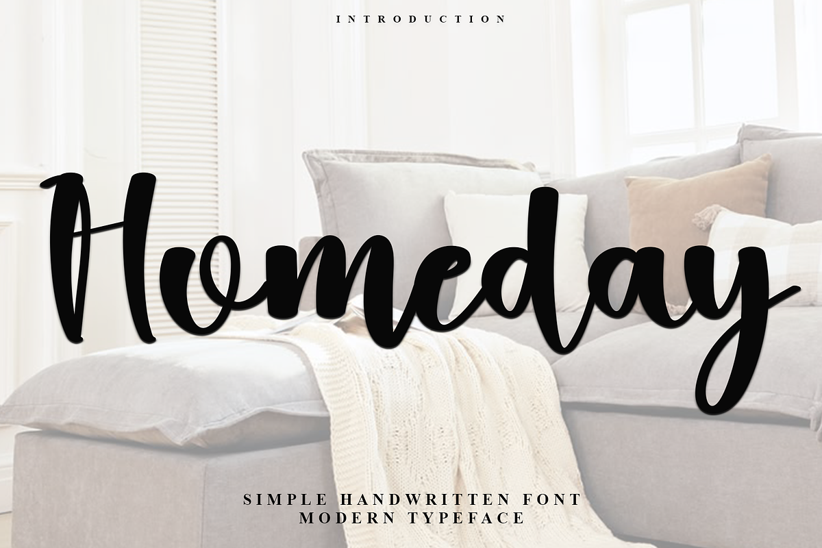Homeday, a Handwritten Font by FreshTypeINK (Photo 1 of 7)
