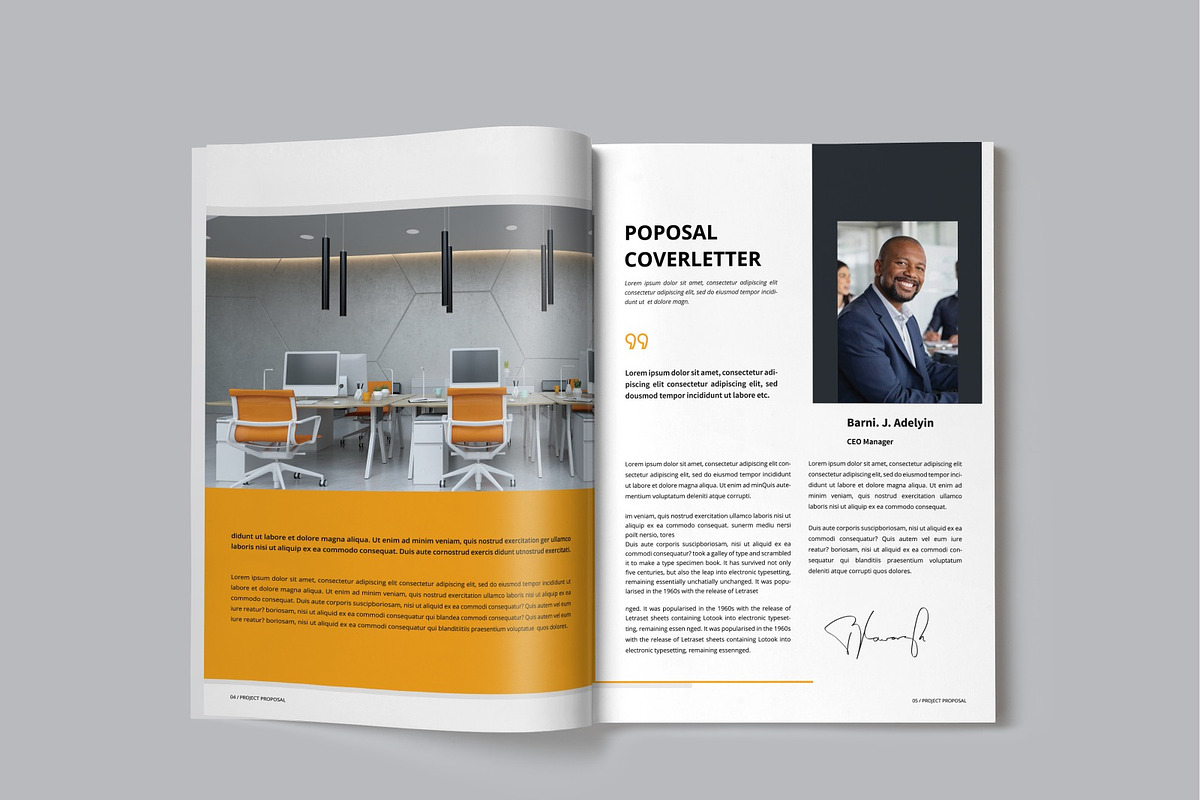 Business Proposal Brochure Template, a Brochure Template by New Lines (Photo 4 of 6)