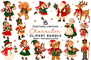 Traditional Christmas Character, a Seasonal Illustration by HueNestify (Thumbnail 1 of 3)