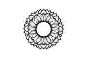 Floral Mandala Circle Frame Bundle, an Illustration by Gaye Art (Thumbnail 19 of 51)