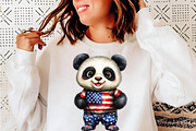 4th Of July Panda Sublimation Png, an Illustration by SinaCreation (Thumbnail 7 of 9)