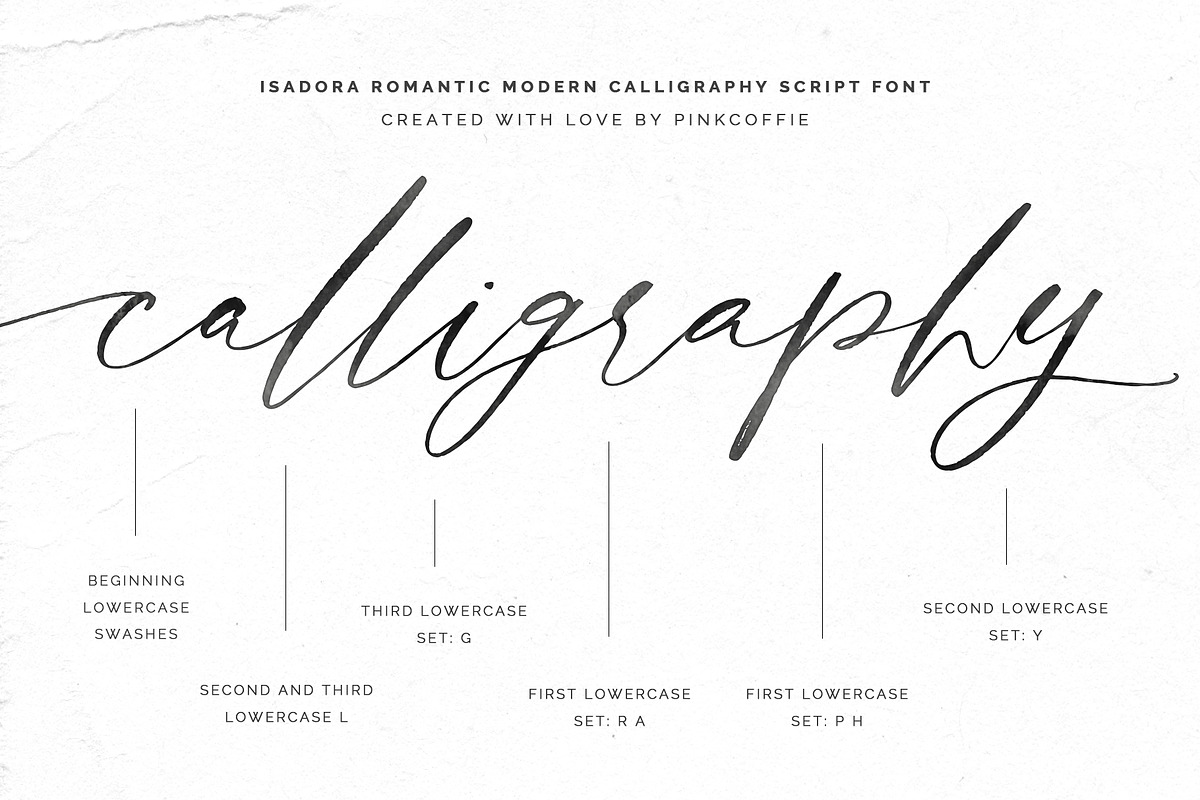Isadora I Rustic Wedding Script Font preview 8
