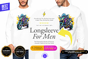 Men Longsleeve 10x Mock-ups, a Shirt Mockup by Mocca Mockups Store (Thumbnail 1 of 5)