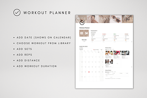 Workout Log Template For Notion