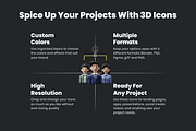 3D Unity Icon Set, a Characters & Person 3D Model by Flat Icons (Thumbnail 5 of 13)