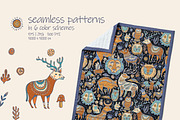 Funny Forest Animals, a Pattern Graphic by Depiano (Thumbnail 2 of 5)