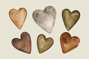 Watercolor heart cliparts & patterns, an Object Graphic by Naty Art (Thumbnail 16 of 24)