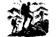 Hiking Adventure Vector Set, an Object Graphic by Creativeshirt (Thumbnail 6 of 13)