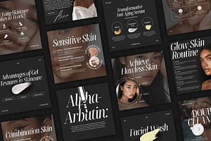 Skincare Coach CANVA Beauty Template