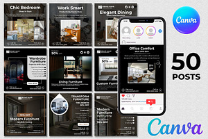 Indoor Social Media - Canva Template, a Social Media Template by Mohammad Sarfaraz