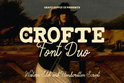 CS Crofte - Font Duo, a Handwritten Font by Craft Supply Co. (Thumbnail 1 of 8)