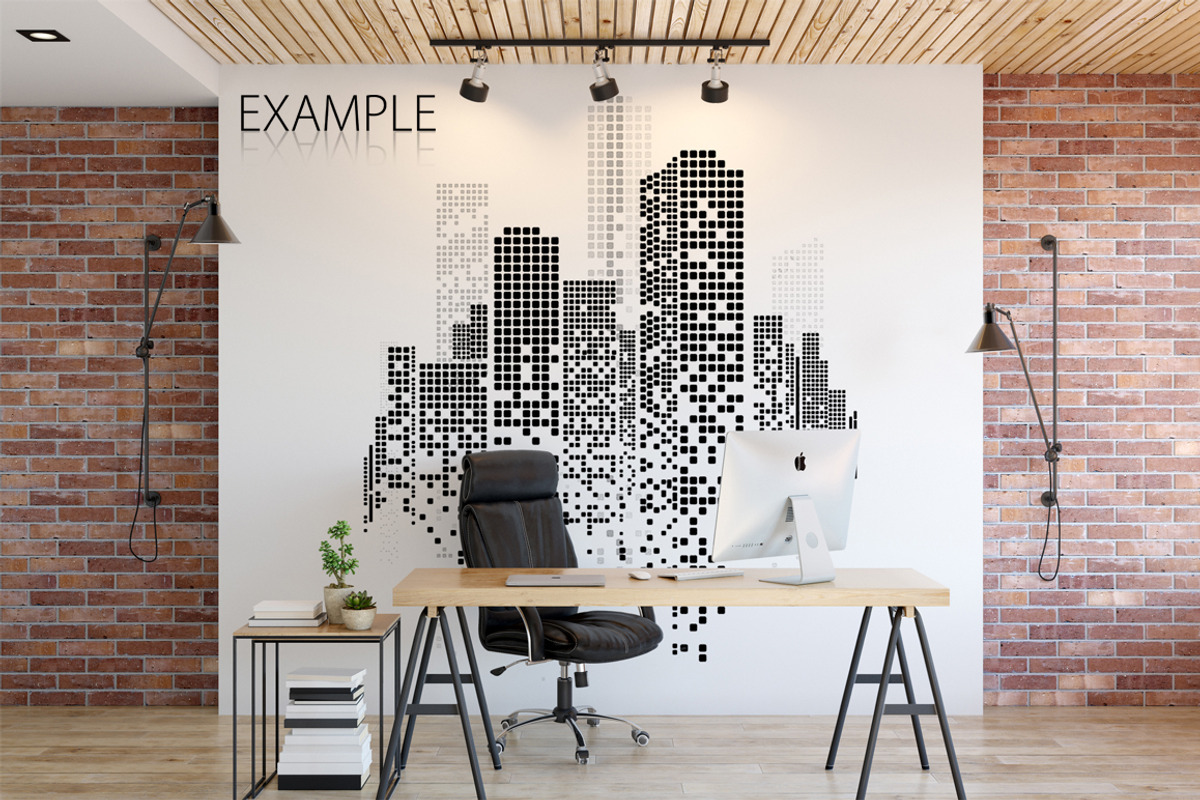 OFFICE Wall Mockup Bundle, a Print Template by Yuri-U (Photo 5 of 15)